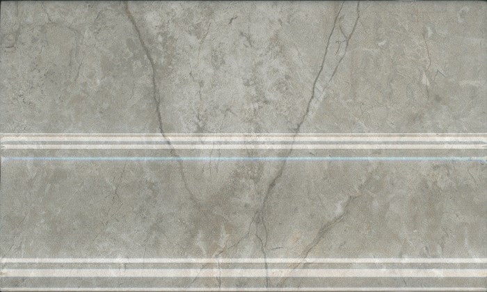 FMB033 Плинтус Кантата серый светлый глянцевый 25x15x1,5 - фото 55424