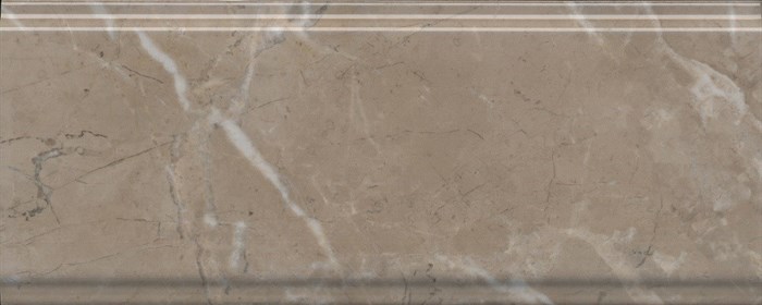 BDA027R Бордюр Серенада бежевый тёмный глянцевый обрезной 30x12x1,3 - фото 55863